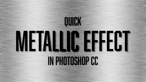 Photoshop Metallic Effect: Create Stunning Metal Textures